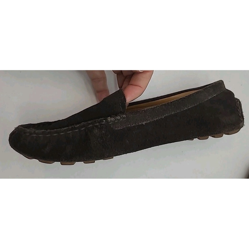 Coach Amber Brown Moccasins Coach New York Carriage Logo Size 7.5 B - Picture 6 of 11